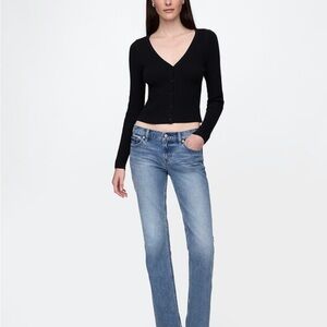 Current 2026 Gap low rise 90’s slim straight jeans petite 25 0p
